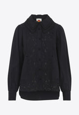 Long-Sleeved Embroidered Shirt