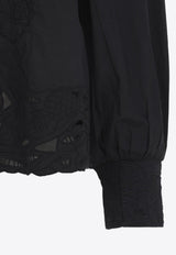 Long-Sleeved Embroidered Shirt