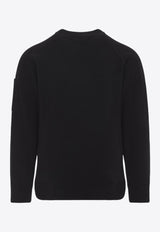 Signature-Lens Crewneck Sweater