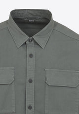 Long-Sleeved Gabardine Shirt