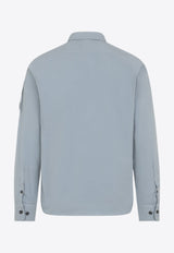 Long-Sleeved Gabardine Shirt