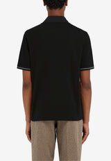 Ferragamo Short-Sleeved Polo T-shirt 122607 H 781918 NERO/NERO/BIANCO