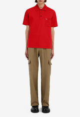 Ferragamo Short-Sleeved Polo T-shirt 122611 H 781015 NEW RED