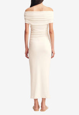 Shona Joy Beau Off-Shoulder Midi Dress 1252047_IVORY