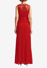 Shona Joy Emory Ruched Maxi Dress 1252161_RED