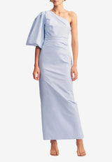Shona Joy Campbell One-Shoulder Maxi Dress 1254013_LIGHT BLUE