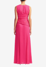 Shona Joy Aylah Side Split Maxi Dress 1254281_FUCHSIA