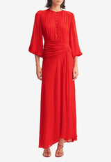 Shona Joy Romy Ruched Maxi Dress 1255010_RED
