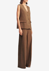 Shona Joy Asher Oversized Tailored Vest 1255227_BROWN