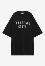 Fear Of God Essentials 90's Logo Oversized T-shirt Black 125SP254470F/R_FEARE-JB