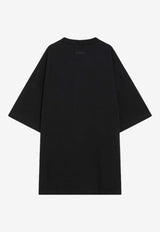Fear Of God Essentials 90's Logo Oversized T-shirt Black 125SP254470F/R_FEARE-JB
