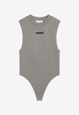 Fear Of God Essentials Logo Patch Ribbed Bodysuit Gray 125SP257133FW_FEARE-HH