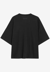 Fear Of God Essentials Logo Print Boxy T-shirt Black 125SP257160FW/R_FEARE-JB