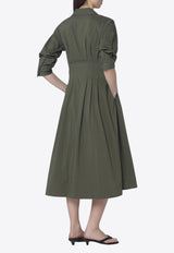 Simkhai Midi Shirt Dress Green