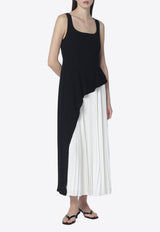 Simkhai Pleated Midi Dress Black