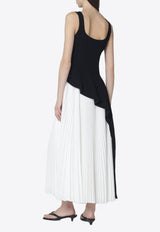 Simkhai Pleated Midi Dress Black