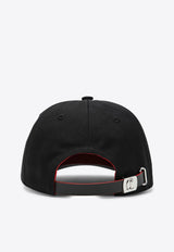 Christian Louboutin CL Mooncrest Logo Baseball Cap Black 1265137CO/S_LOUBO-BK01