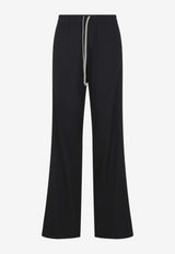 Elastic-Waist Pants with Logo-Patch