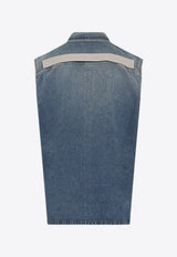 Denim Button-Up Vest
