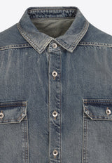 Denim Button-Up Vest