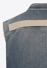 Denim Button-Up Vest