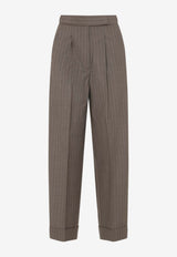 Manetta Pinstriped Tailored Pants