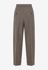 Manetta Pinstriped Tailored Pants