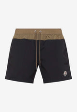 Logo Patch Swim Shorts