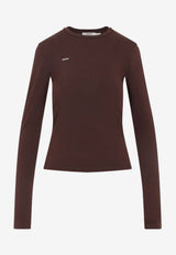Stamped Logo Long-Sleeved T-shirt