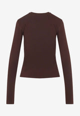 Stamped Logo Long-Sleeved T-shirt