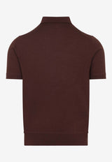 Cashmere Knit Polo T-shirt