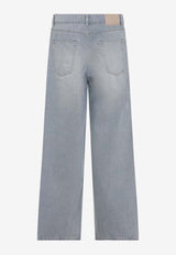 Vast Cut Washed Jeans