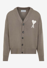 Intarsia Knit Ami De Coeur Cardigan