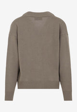 Intarsia Knit Ami De Coeur Cardigan