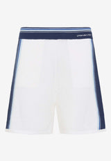 Striped Mesh Shorts