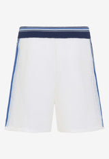 Striped Mesh Shorts