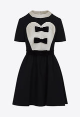 فستان قصر بعقدة فراشية مزدوجة