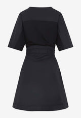 Belted Mini T-shirt Dress