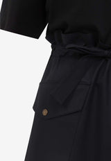 Belted Mini T-shirt Dress