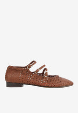 Ariana S. Braided Leather Ballet Flats