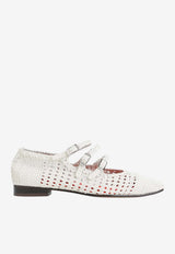 Ariana S. Braided Leather Ballet Flats