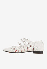 Ariana S. Braided Leather Ballet Flats
