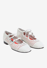Ariana S. Braided Leather Ballet Flats