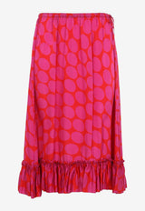 Samila Polka Dots Midi Skirt