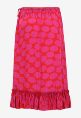 Samila Polka Dots Midi Skirt