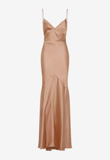 Satin Maxi Dress