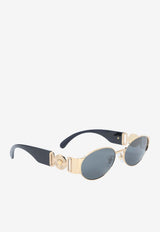 Medusa Deco Oval Sunglasses