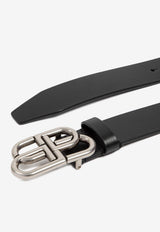 BB Buckle Leather Belt