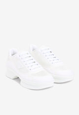 Wavy Triangle Logo Low-Top Sneakers