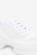 Wavy Triangle Logo Low-Top Sneakers